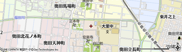 愛知県稲沢市奥田町北円蔵坊周辺の地図