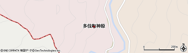島根県出雲市多伎町神原周辺の地図