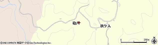 愛知県豊田市三箇町砲六周辺の地図