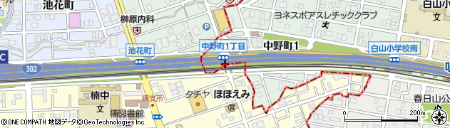 中野町１周辺の地図