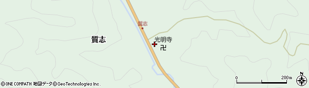 京都府船井郡京丹波町質志観音周辺の地図