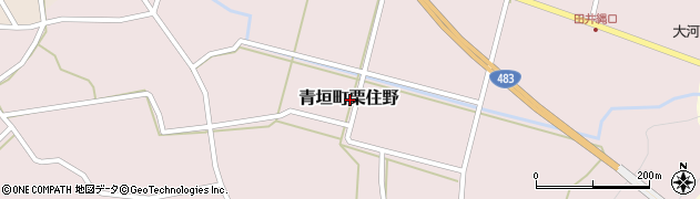 兵庫県丹波市青垣町栗住野周辺の地図