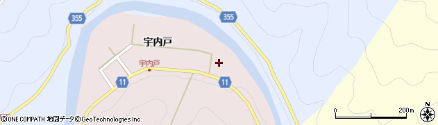 愛知県豊田市有間町（中通）周辺の地図