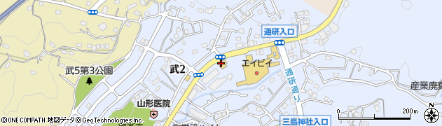 神奈川トヨタ自動車株式会社　武山店周辺の地図