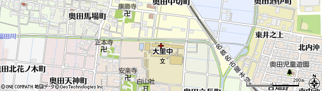 奥田寺切公会堂周辺の地図