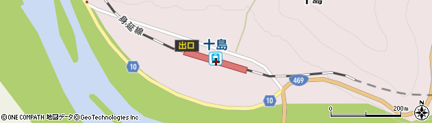 十島駅周辺の地図
