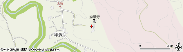 妙厳寺周辺の地図