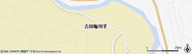 島根県雲南市吉田町川手周辺の地図