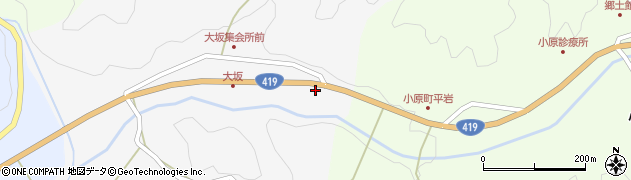 愛知県豊田市大坂町（杭原）周辺の地図
