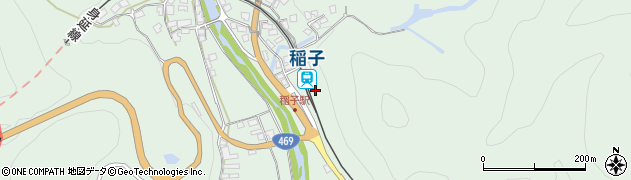 稲子駅周辺の地図