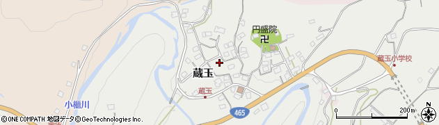 千葉県君津市蔵玉周辺の地図