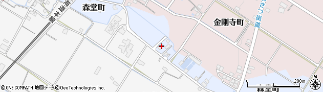 滋賀県彦根市森堂町周辺の地図