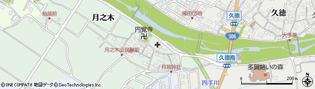 滋賀県犬上郡多賀町月之木27周辺の地図
