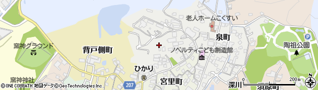愛知県瀬戸市湯之根町周辺の地図
