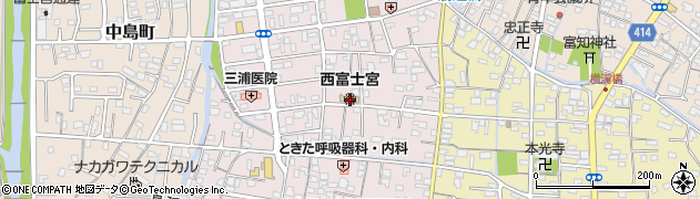 西富士宮幼稚園周辺の地図