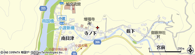 愛知県豊田市小渡町寺ノ下周辺の地図