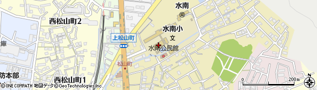 瀬戸市役所　水南公民館周辺の地図