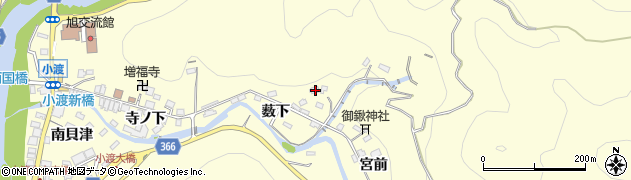 愛知県豊田市小渡町薮下25周辺の地図
