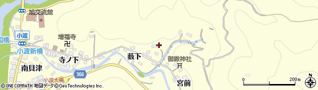 愛知県豊田市小渡町薮下22周辺の地図