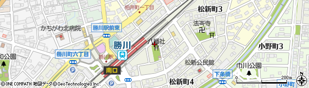 ＪＲ勝川駅　東自転車等駐車場周辺の地図