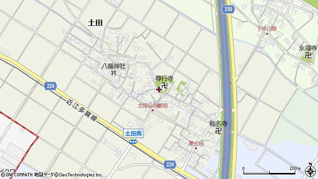 〒522-0354 滋賀県犬上郡多賀町土田の地図