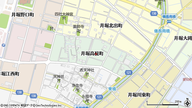 〒492-8462 愛知県稲沢市井堀高見町の地図