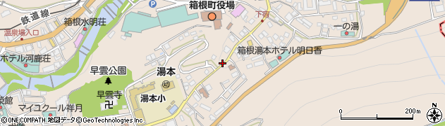 湯本郵便局周辺の地図