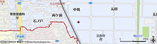 愛知県北名古屋市九之坪中島周辺の地図