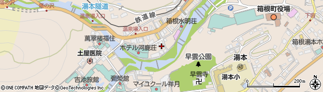 箱根湯本芸能組合周辺の地図