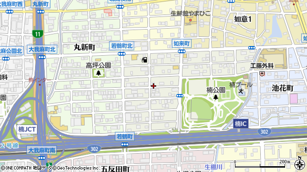 〒462-0006 愛知県名古屋市北区若鶴町の地図
