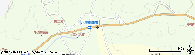 愛知県豊田市小原町（前田）周辺の地図