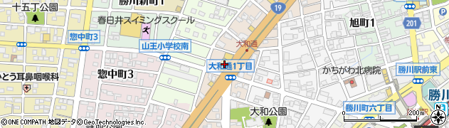 東海マツダ勝川店周辺の地図