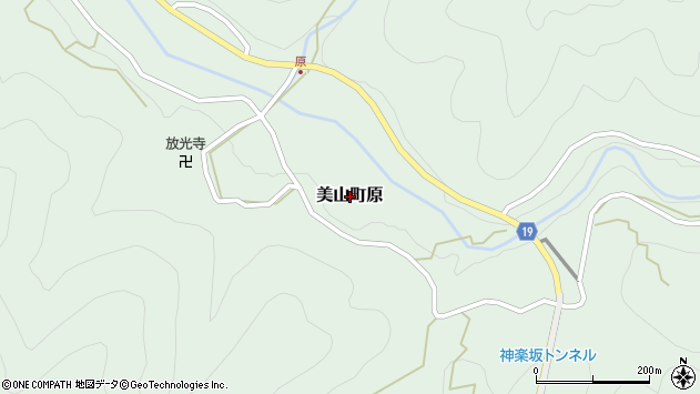 〒601-0741 京都府南丹市美山町原の地図