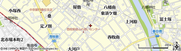 愛知県清須市春日東小塚周辺の地図