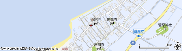 薩摩周辺の地図