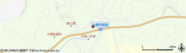 愛知県豊田市小原町平田周辺の地図