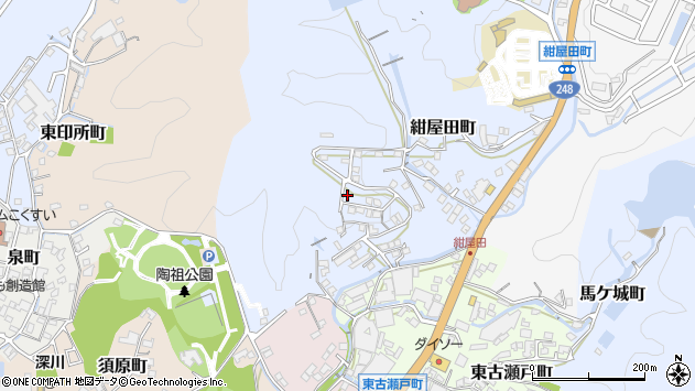 〒489-0035 愛知県瀬戸市紺屋田町の地図