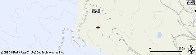 愛知県豊田市石畳町（高根）周辺の地図