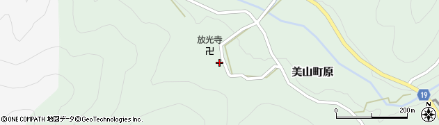 京都府南丹市美山町原（サイミ）周辺の地図