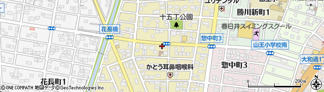 愛知県春日井市知多町周辺の地図