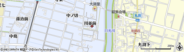 愛知県稲沢市祖父江町三丸渕川並前11周辺の地図