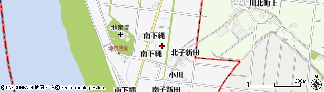 愛知県稲沢市祖父江町神明津（小川）周辺の地図