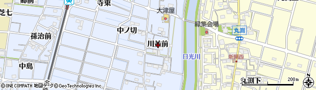 愛知県稲沢市祖父江町三丸渕川並前周辺の地図