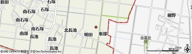 愛知県稲沢市祖父江町島本東部周辺の地図