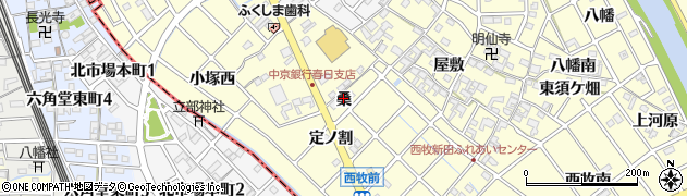愛知県清須市春日（桑）周辺の地図