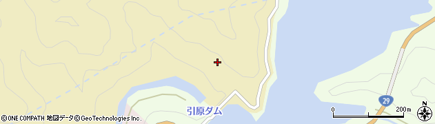 引原ダム周辺の地図