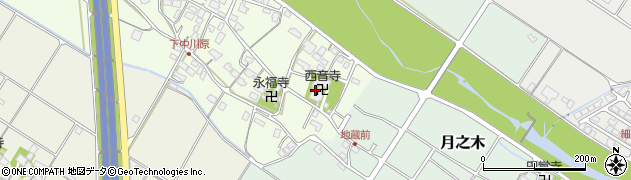 西音寺周辺の地図