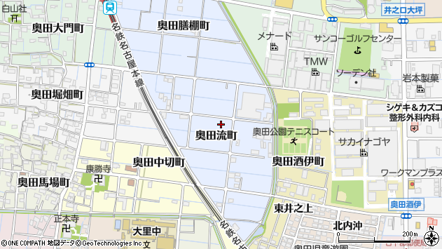 〒492-8231 愛知県稲沢市奥田流町の地図