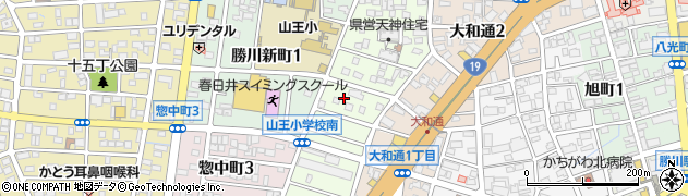 愛知県春日井市天神町周辺の地図