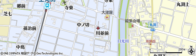愛知県稲沢市祖父江町三丸渕川並前24周辺の地図